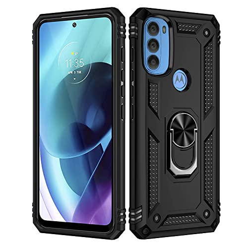 BestST Hülle für Motorola Moto G71 5G Cover + HD schutzfolie, Armor Stoßfest TPU PC Schutzhülle Ringhalter Handytasche Case Handy Hüllen, Schwarz BestST Hülle für Motorola Moto G71 5G Cover + HD schutzfolie, Armor Stoßfest TPU PC Schutzhülle Ringhalter Handytasche Case Handy Hüllen, Schwarz von BestST