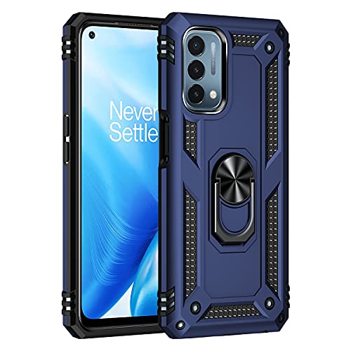 BestST Hülle für OnePlus Nord N200 5G + schutzfolie,Handyhülle OnePlus Nord N200 5G Cover,Armor Stoßfest TPU PC Schutzhülle Ringhalter Handytasche Case, Blau BestST Hülle für OnePlus Nord N200 5G + schutzfolie,Handyhülle OnePlus Nord N200 5G Cover,Armor Stoßfest TPU PC Schutzhülle Ringhalter Handytasche Case, Blau von BestST