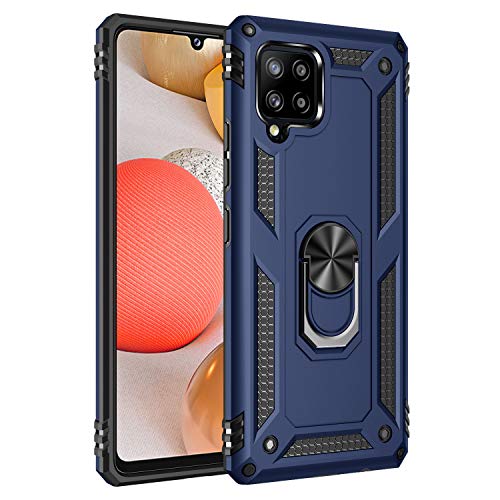 BestST Hülle für Samsung Galaxy A42 5G + schutzfolie,Handyhülle für Samsung A42 5G Cover,Armor Stoßfest TPU PC Schutzhülle Ringhalter Handytasche Case für Samsung Galaxy A42 5G Handy Hüllen,Blau BestST Hülle für Samsung Galaxy A42 5G + schutzfolie,Handyhülle für Samsung A42 5G Cover,Armor Stoßfest TPU PC Schutzhülle Ringhalter Handytasche Case für Samsung Galaxy A42 5G Handy Hüllen,Blau von BestST