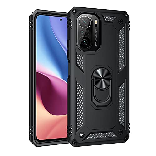 BestST Hülle für Xiaomi Poco F3/Mi 11i + schutzfolie,HandyHülle für Xiaomi Poco F3/Mi 11i Cover,Armor Stoßfest TPU PC Schutzhülle Ringhalter Handytasche Case Handy Hüllen,Schwarz BestST Hülle für Xiaomi Poco F3/Mi 11i + schutzfolie,HandyHülle für Xiaomi Poco F3/Mi 11i Cover,Armor Stoßfest TPU PC Schutzhülle Ringhalter Handytasche Case Handy Hüllen,Schwarz von BestST
