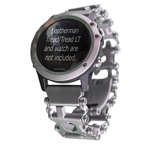 BestTechTool Kompatibel mit Leatherman-Edelstahl Adapter für Uhr mit Profilmuster Treten Beobachten Stegbreite = 16 mm von BestTechTool