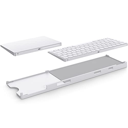 Bestand Ständer kompatibel mit Apple Magic Keyboard (MLA22LL/A, MK2A3LL/A, MK293LL/A, MJ2R2LL/A, MK2D3AM/A) und Apple Magic Trackpad: Links- und Rechtshänder, kabellos, Tabletop, integriert, 1 Stück von Bestand