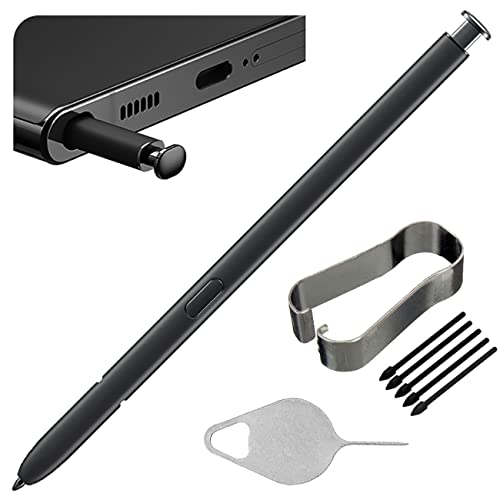 Galaxy S22 Ultra 5G S Pen Ersatz S22 Ultra Pen mit S22 Ultra Tips Federn für Samsung Galaxy S22 Ultra 5G Touch Pen 6,8 Zoll SMS908U S908U1 S908W mit Nadel Reparaturteil (No Bluet! ooth) (Phantom von Bestdealing