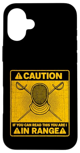 Caution If You Can Read This You Are In Range Hülle für iPhone 16 Plus Caution If You Can Read This You Are In Range Hülle für iPhone 16 Plus von Beste Fechten Geschenke Für Fechter Fencing