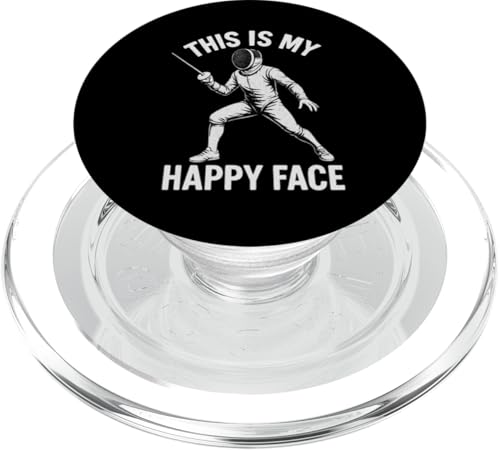 Das ist mein glückliches Gesicht PopSockets PopGrip für MagSafe von Beste Fechten Geschenke Für Fechter Fencing