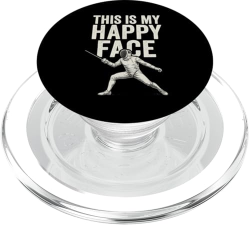 Das ist mein glückliches Gesicht PopSockets PopGrip für MagSafe von Beste Fechten Geschenke Für Fechter Fencing