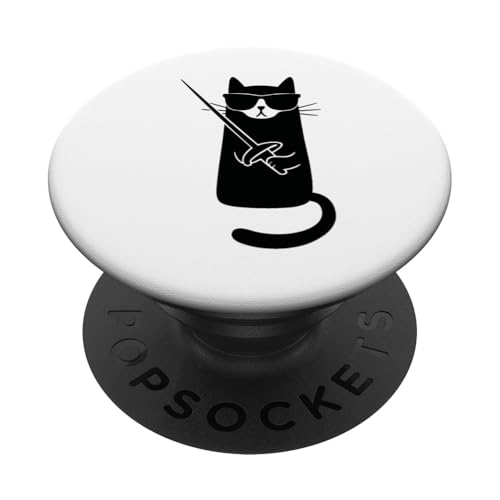 Fencing Cat PopSockets Klebender PopGrip von Beste Fechten Geschenke Für Fechter Fencing