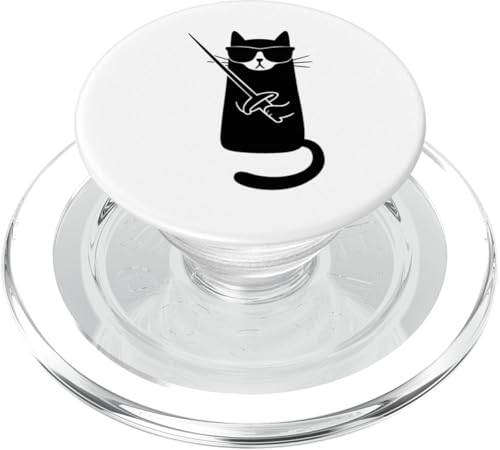 Fencing Cat PopSockets PopGrip für MagSafe von Beste Fechten Geschenke Für Fechter Fencing