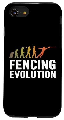Fencing Evolution Hülle für iPhone SE (2020) / 7 / 8 von Beste Fechten Geschenke Für Fechter Fencing