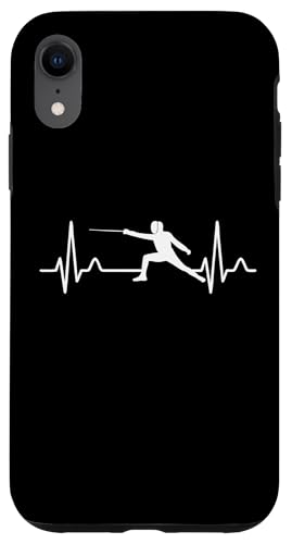 Fencing Heartbeat EKG Pulse Hülle für iPhone XR Fencing Heartbeat EKG Pulse Hülle für iPhone XR von Beste Fechten Geschenke Für Fechter Fencing