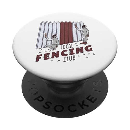Local Fencing Club PopSockets Klebender PopGrip von Beste Fechten Geschenke Für Fechter Fencing