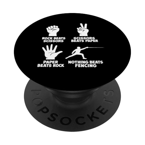 Nothing Beats Fencing PopSockets Klebender PopGrip von Beste Fechten Geschenke Für Fechter Fencing