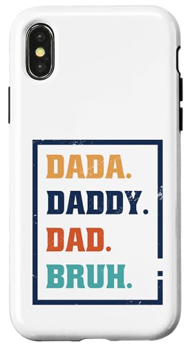 Dada Daddy Dad Bruh Hülle für iPhone X/XS von Beste Vatertag Geschenke für Männer, Papa & Opa