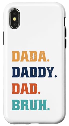 Dada Daddy Dad Bruh Hülle für iPhone X/XS von Beste Vatertag Geschenke für Männer, Papa & Opa