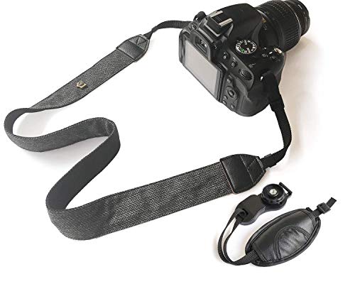 Kamera gurt Nacken Schulter Umhängeband und Handgriffriemen für Alle DSLR/SLR/Nikon/Canon/Sony/Lumix/Fujifilm/Ricoh/Samsung/Pentax ETC/Olympus Kamera (Kamera gurt Nacken und Handgriff) von Bestele