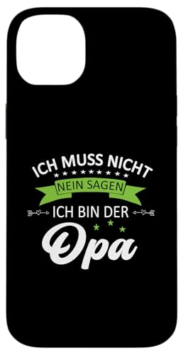 Bester Opa T-Shirt Ich muss nicht nein sagen Vatertag Hülle für iPhone 14 Plus Bester Opa T-Shirt Ich muss nicht nein sagen Vatertag Hülle für iPhone 14 Plus von Bester Opa Vatertagsgeschenk Geburtstag Geschenk