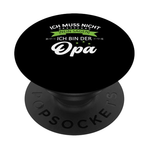 Bester Opa T-Shirt Ich muss nicht nein sagen Vatertag PopSockets Klebender PopGrip Bester Opa T-Shirt Ich muss nicht nein sagen Vatertag PopSockets Klebender PopGrip von Bester Opa Vatertagsgeschenk Geburtstag Geschenk