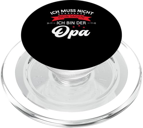Bester Opa T-Shirt Ich muss nicht nein sagen Vatertag PopSockets PopGrip für MagSafe Bester Opa T-Shirt Ich muss nicht nein sagen Vatertag PopSockets PopGrip für MagSafe von Bester Opa Vatertagsgeschenk Geburtstag Geschenk
