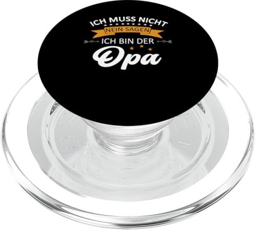Bester Opa T-Shirt Ich muss nicht nein sagen Vatertag PopSockets PopGrip für MagSafe Bester Opa T-Shirt Ich muss nicht nein sagen Vatertag PopSockets PopGrip für MagSafe von Bester Opa Vatertagsgeschenk Geburtstag Geschenk