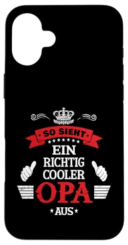 Bester Opa T-Shirt So sieht ein richtig cooler Opa Vatertag Hülle für iPhone 16 Plus Bester Opa T-Shirt So sieht ein richtig cooler Opa Vatertag Hülle für iPhone 16 Plus von Bester Opa Vatertagsgeschenk Geburtstag Geschenk