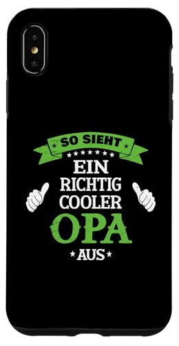 Bester Opa T-Shirt So sieht ein richtig cooler Opa Vatertag Hülle für iPhone XS Max Bester Opa T-Shirt So sieht ein richtig cooler Opa Vatertag Hülle für iPhone XS Max von Bester Opa Vatertagsgeschenk Geburtstag Geschenk