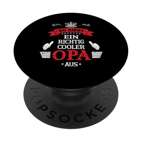 Bester Opa T-Shirt So sieht ein richtig cooler Opa Vatertag PopSockets Klebender PopGrip Bester Opa T-Shirt So sieht ein richtig cooler Opa Vatertag PopSockets Klebender PopGrip von Bester Opa Vatertagsgeschenk Geburtstag Geschenk