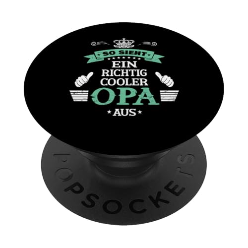 Bester Opa T-Shirt So sieht ein richtig cooler Opa Vatertag PopSockets Klebender PopGrip Bester Opa T-Shirt So sieht ein richtig cooler Opa Vatertag PopSockets Klebender PopGrip von Bester Opa Vatertagsgeschenk Geburtstag Geschenk