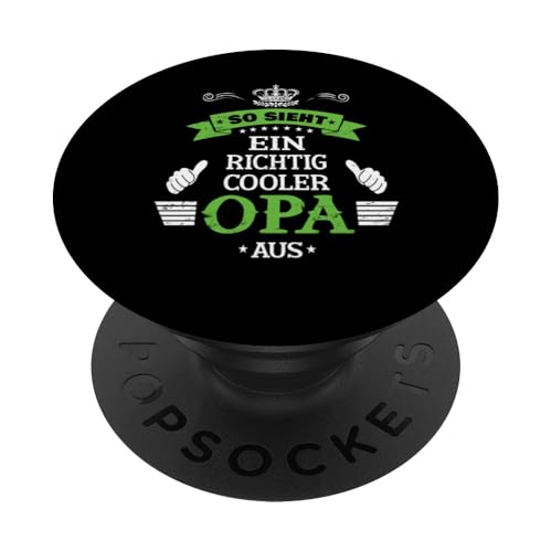 Bester Opa T-Shirt So sieht ein richtig cooler Opa Vatertag PopSockets Klebender PopGrip Bester Opa T-Shirt So sieht ein richtig cooler Opa Vatertag PopSockets Klebender PopGrip von Bester Opa Vatertagsgeschenk Geburtstag Geschenk