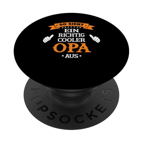 Bester Opa T-Shirt So sieht ein richtig cooler Opa Vatertag PopSockets Klebender PopGrip Bester Opa T-Shirt So sieht ein richtig cooler Opa Vatertag PopSockets Klebender PopGrip von Bester Opa Vatertagsgeschenk Geburtstag Geschenk