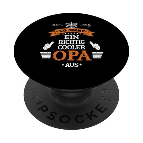 Bester Opa T-Shirt So sieht ein richtig cooler Opa Vatertag PopSockets Klebender PopGrip Bester Opa T-Shirt So sieht ein richtig cooler Opa Vatertag PopSockets Klebender PopGrip von Bester Opa Vatertagsgeschenk Geburtstag Geschenk
