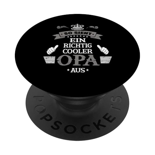 Bester Opa T-Shirt So sieht ein richtig cooler Opa Vatertag PopSockets Klebender PopGrip Bester Opa T-Shirt So sieht ein richtig cooler Opa Vatertag PopSockets Klebender PopGrip von Bester Opa Vatertagsgeschenk Geburtstag Geschenk