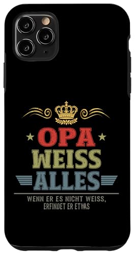 Bester Opa Vatertag Geburtstag Weihnachten Geschenk Herren Hülle für iPhone 11 Pro Max von Bester Opa Vatertagsgeschenk Geburtstag Geschenk