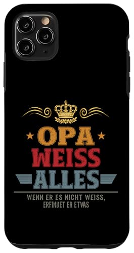 Bester Opa Vatertag Geburtstag Weihnachten Geschenk Herren Hülle für iPhone 11 Pro Max von Bester Opa Vatertagsgeschenk Geburtstag Geschenk