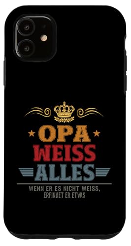 Bester Opa Vatertag Geburtstag Weihnachten Geschenk Herren Hülle für iPhone 11 von Bester Opa Vatertagsgeschenk Geburtstag Geschenk