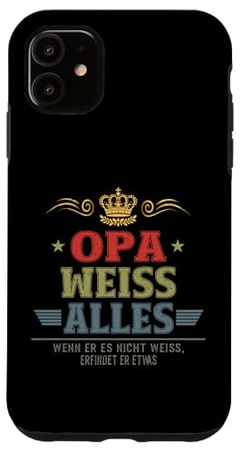 Bester Opa Vatertag Geburtstag Weihnachten Geschenk Herren Hülle für iPhone 11 von Bester Opa Vatertagsgeschenk Geburtstag Geschenk