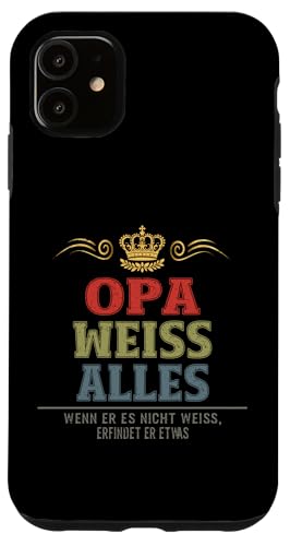 Bester Opa Vatertag Geburtstag Weihnachten Geschenk Herren Hülle für iPhone 11 von Bester Opa Vatertagsgeschenk Geburtstag Geschenk