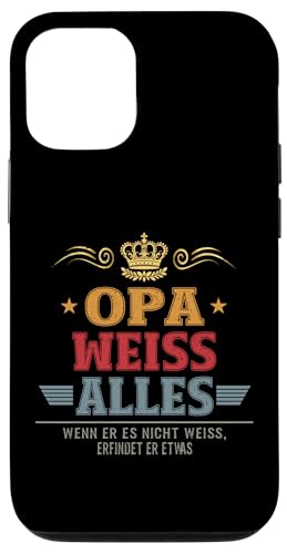 Bester Opa Vatertag Geburtstag Weihnachten Geschenk Herren Hülle für iPhone 12/12 Pro von Bester Opa Vatertagsgeschenk Geburtstag Geschenk