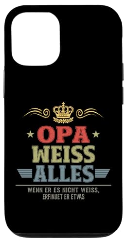 Bester Opa Vatertag Geburtstag Weihnachten Geschenk Herren Hülle für iPhone 12/12 Pro von Bester Opa Vatertagsgeschenk Geburtstag Geschenk