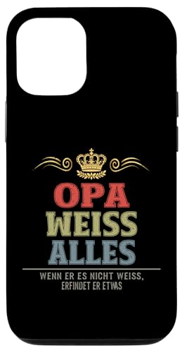 Bester Opa Vatertag Geburtstag Weihnachten Geschenk Herren Hülle für iPhone 12/12 Pro von Bester Opa Vatertagsgeschenk Geburtstag Geschenk