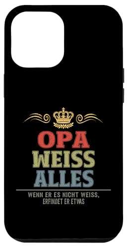 Bester Opa Vatertag Geburtstag Weihnachten Geschenk Herren Hülle für iPhone 12 Pro Max von Bester Opa Vatertagsgeschenk Geburtstag Geschenk