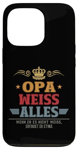 Bester Opa Vatertag Geburtstag Weihnachten Geschenk Herren Hülle für iPhone 13 Pro von Bester Opa Vatertagsgeschenk Geburtstag Geschenk