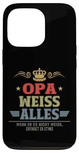 Bester Opa Vatertag Geburtstag Weihnachten Geschenk Herren Hülle für iPhone 13 Pro von Bester Opa Vatertagsgeschenk Geburtstag Geschenk