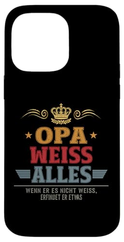 Bester Opa Vatertag Geburtstag Weihnachten Geschenk Herren Hülle für iPhone 14 Pro Max von Bester Opa Vatertagsgeschenk Geburtstag Geschenk