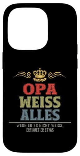 Bester Opa Vatertag Geburtstag Weihnachten Geschenk Herren Hülle für iPhone 14 Pro von Bester Opa Vatertagsgeschenk Geburtstag Geschenk