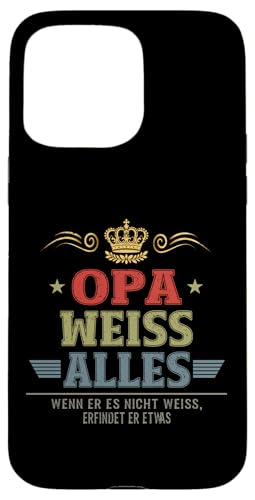 Bester Opa Vatertag Geburtstag Weihnachten Geschenk Herren Hülle für iPhone 15 Pro Max von Bester Opa Vatertagsgeschenk Geburtstag Geschenk