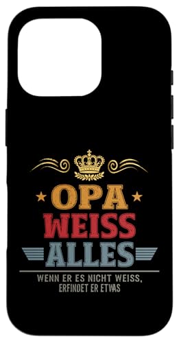 Bester Opa Vatertag Geburtstag Weihnachten Geschenk Herren Hülle für iPhone 16 Pro von Bester Opa Vatertagsgeschenk Geburtstag Geschenk