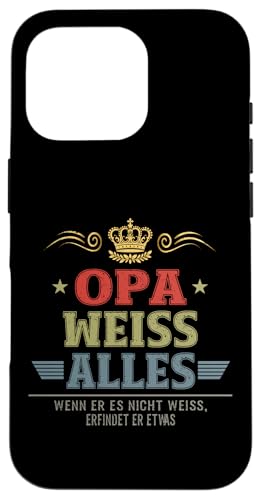 Bester Opa Vatertag Geburtstag Weihnachten Geschenk Herren Hülle für iPhone 16 Pro von Bester Opa Vatertagsgeschenk Geburtstag Geschenk