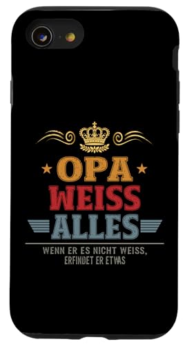 Bester Opa Vatertag Geburtstag Weihnachten Geschenk Herren Hülle für iPhone SE (2020) / 7 / 8 von Bester Opa Vatertagsgeschenk Geburtstag Geschenk