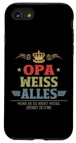Bester Opa Vatertag Geburtstag Weihnachten Geschenk Herren Hülle für iPhone SE (2020) / 7 / 8 von Bester Opa Vatertagsgeschenk Geburtstag Geschenk