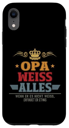 Bester Opa Vatertag Geburtstag Weihnachten Geschenk Herren Hülle für iPhone XR von Bester Opa Vatertagsgeschenk Geburtstag Geschenk
